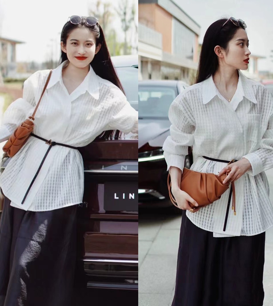 衬衫高级感轻奢几种穿搭,衬衫怎么穿好看又有范
