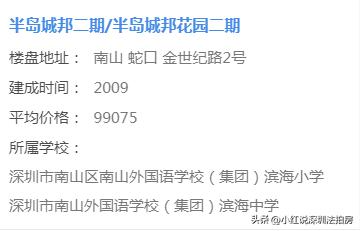 深圳半岛城邦法拍房,深圳南山区半岛城邦法拍房拍卖