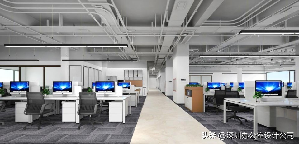 办公室装修之员工办公区设计篇,员工办公区域装修效果图