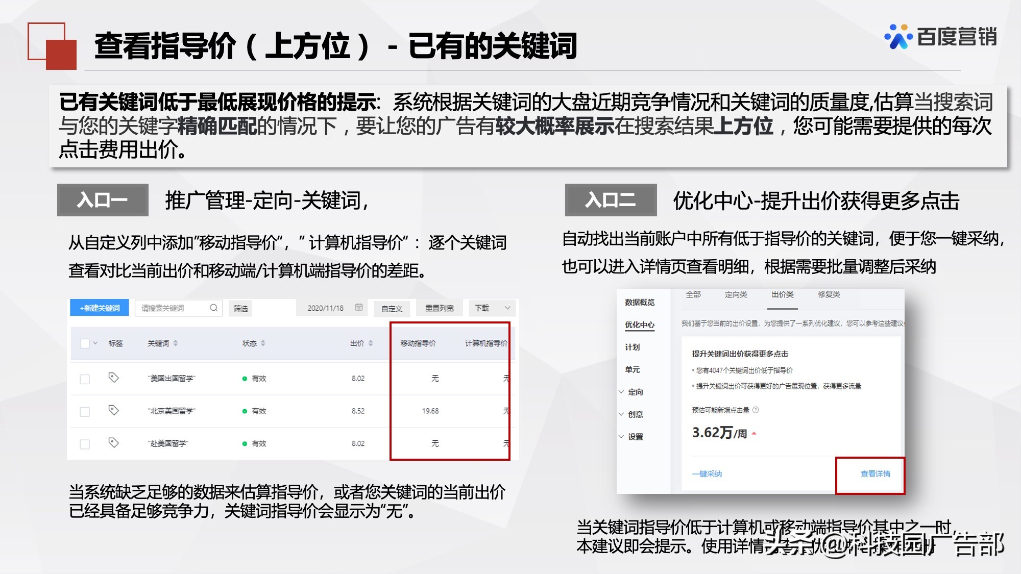 百度搜索推广机制原理及其应用