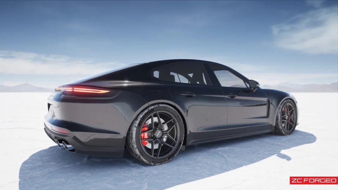 保时捷panamera改电镀镜面白,保时捷panamera改装22寸轮毂