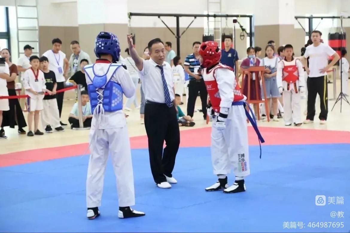 南召县天源文武学校举行2022年第一届跆拳道晋级考试