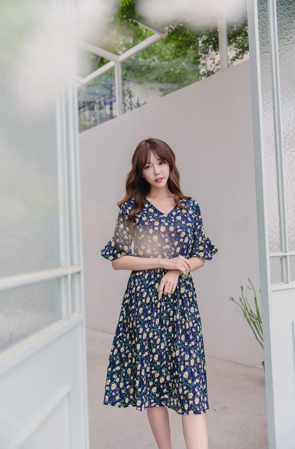 穿搭韩国美女图片,韩国模特伊爱智