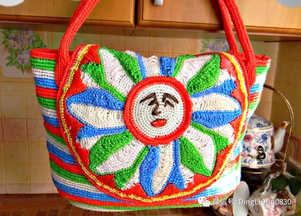 针织包包手工图纸,针织包作品
