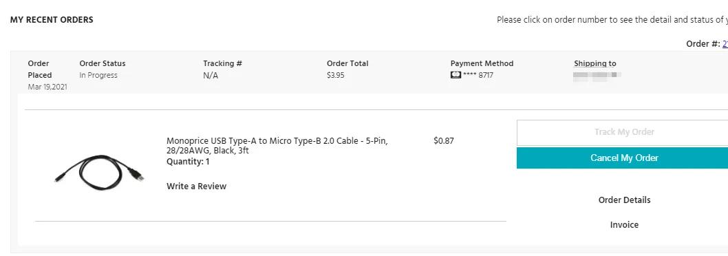 美国知名IT配件品牌Monoprice账号注册及虚拟信用卡支付测试教程