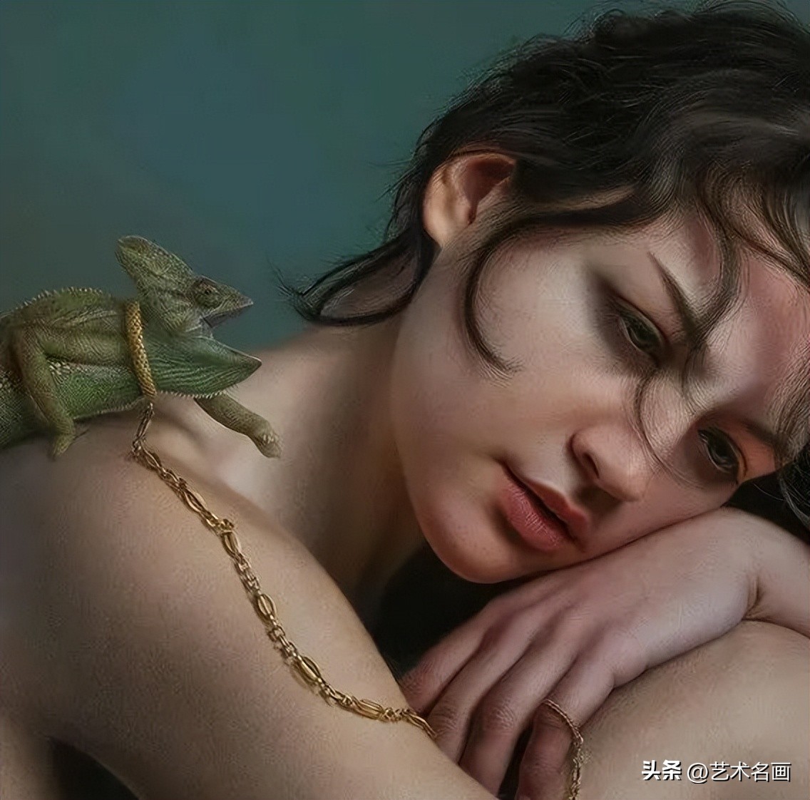 布格罗油画人物高清作品图文,马可格拉西超写实油画图片