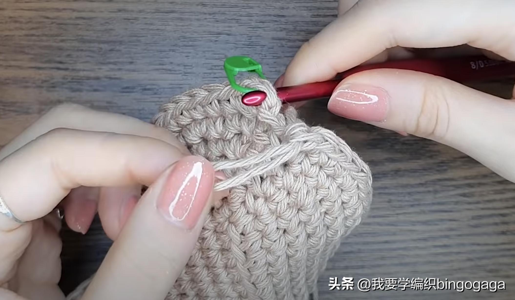 百搭时尚美人包编织教程,祖母方格包包的编织教程