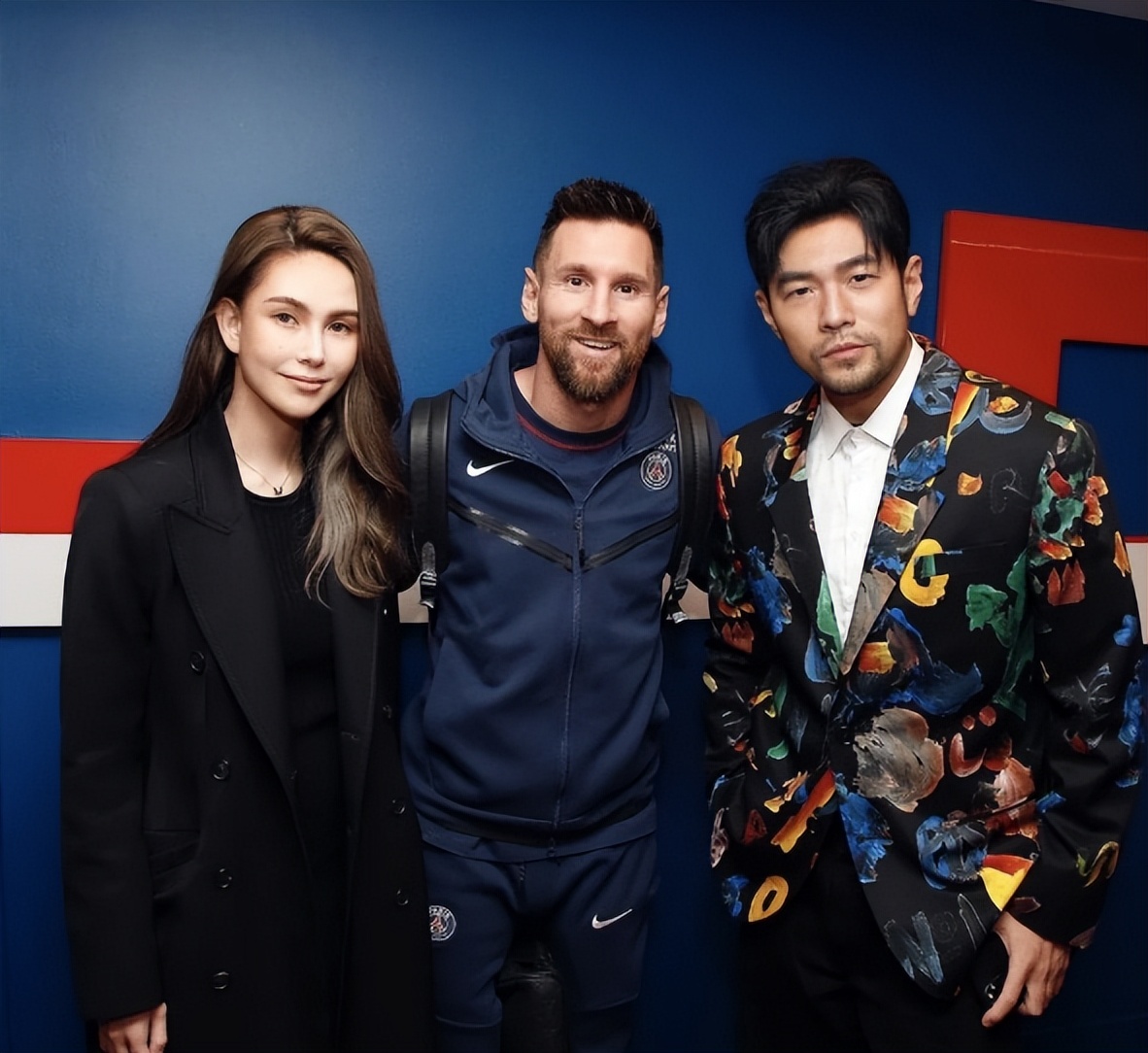 周杰伦和权志龙的合影,梅西和周杰伦夫妇同框