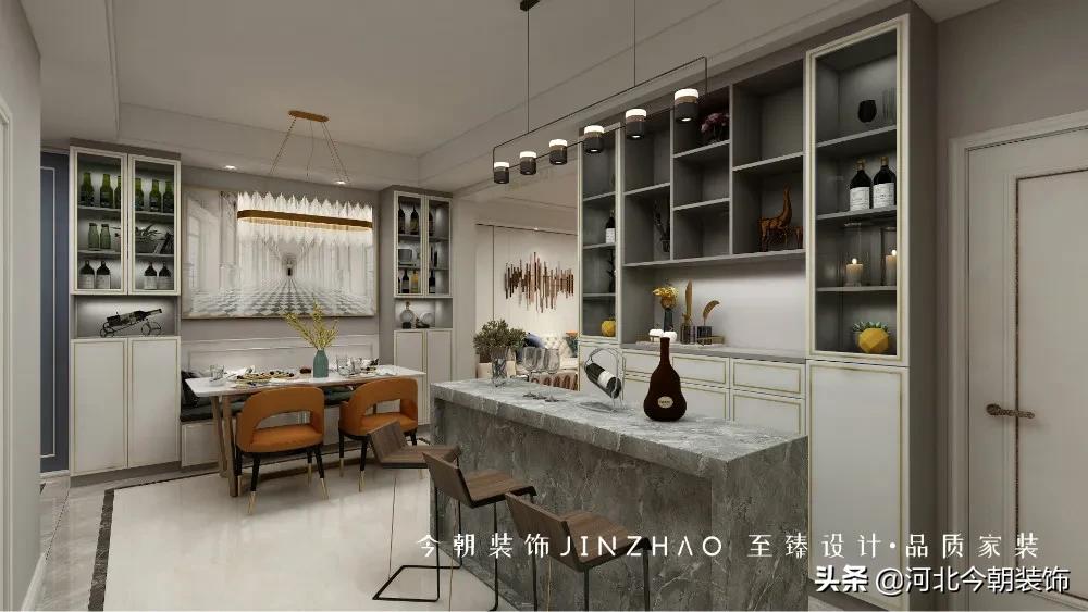 「案例精选」白金汉府130㎡现代轻奢，实用与颜值并存