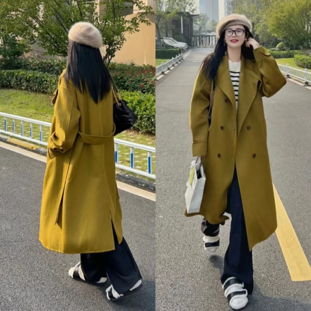 19套长款大衣内搭推荐,层次分明显高显瘦