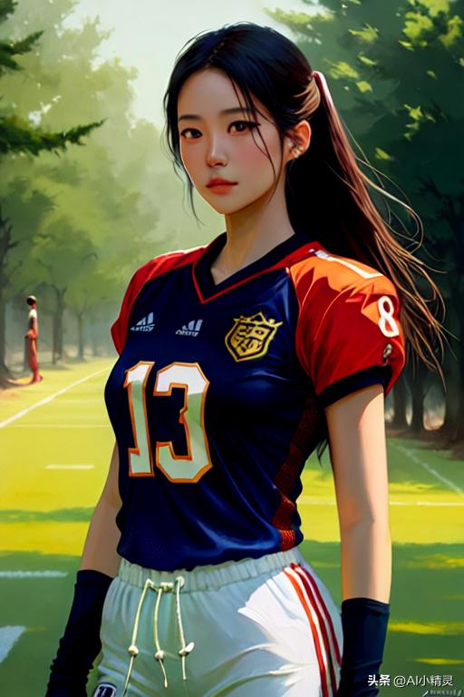 ai绘画足球各国美女,ai绘画足球夺冠