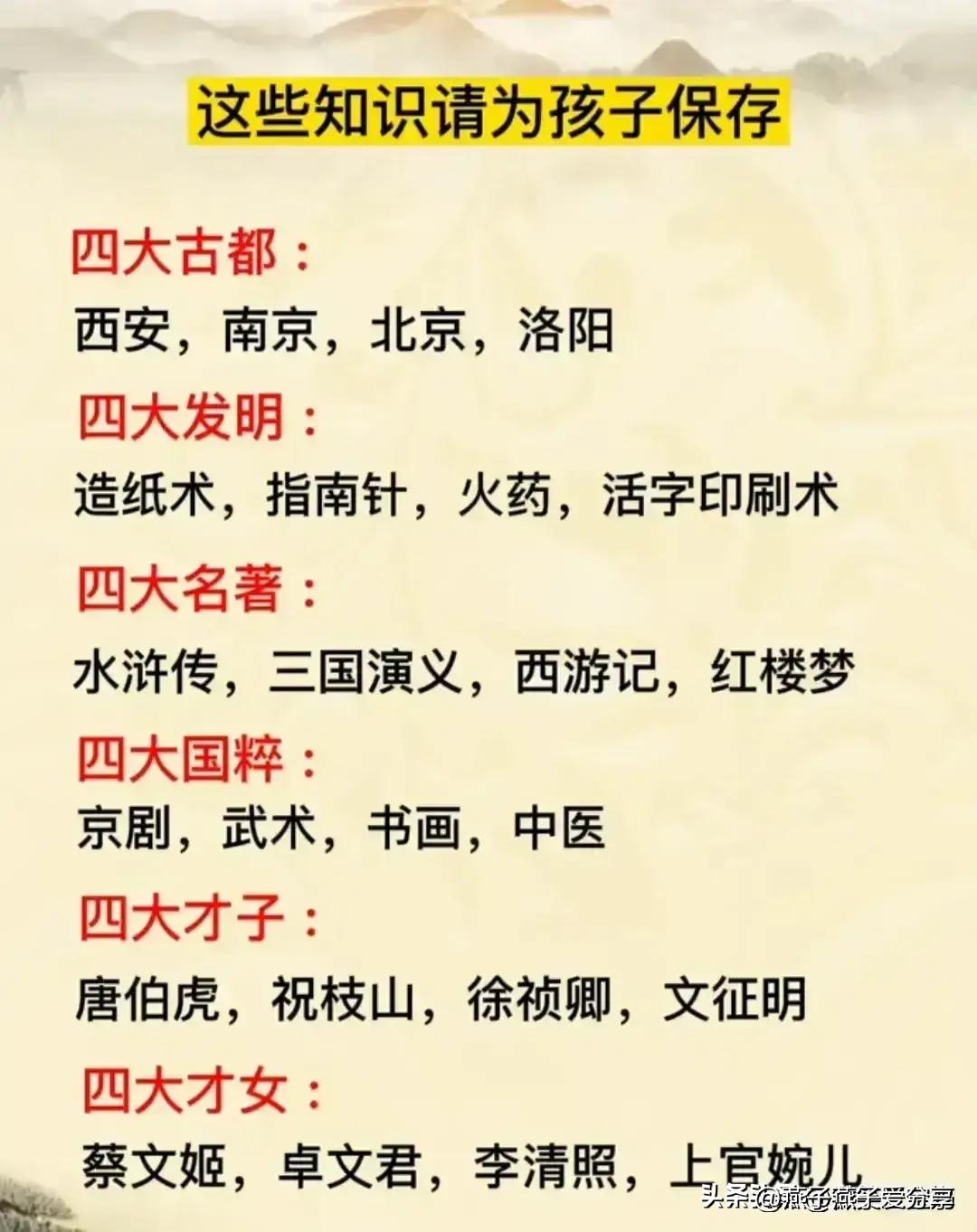 什么是三山五岳，什么是五湖四海，终于有人整理好了，收藏看看