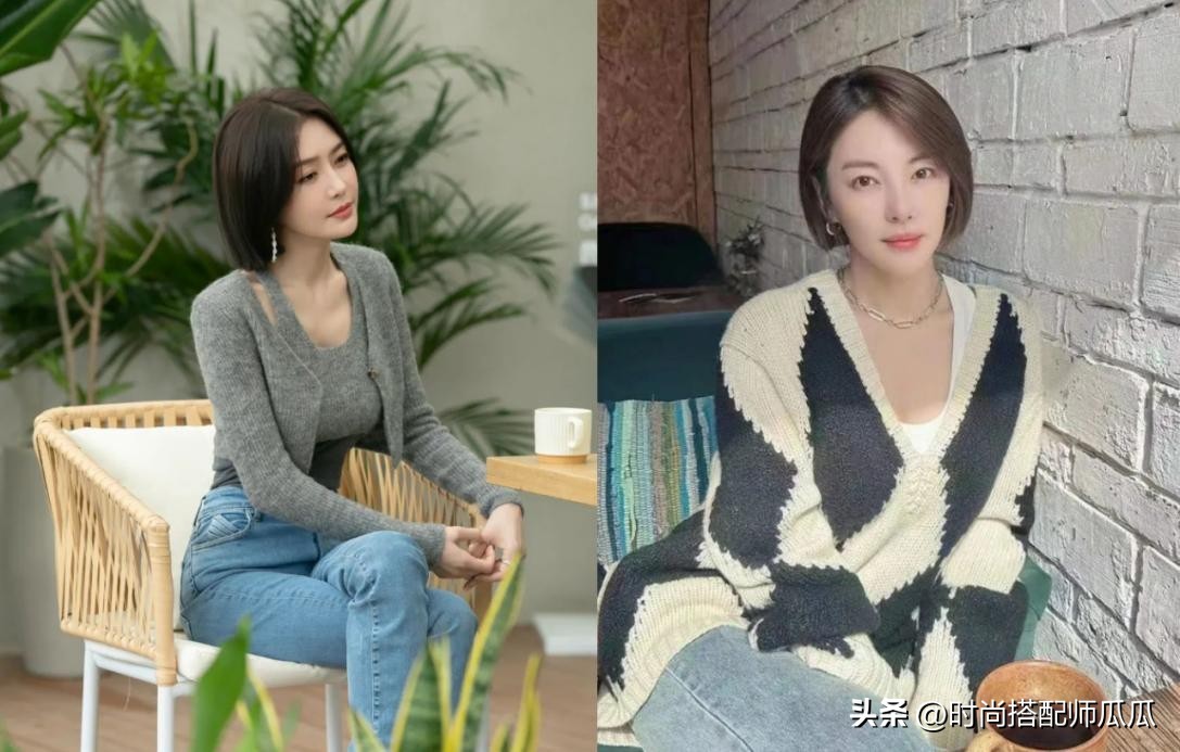 好看的减龄短发宋慧乔,宋慧乔表态发型的尽头是黑长直