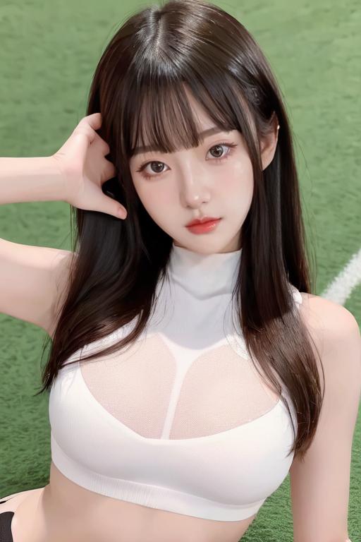 足球宝贝二次元少女,ai足球美女