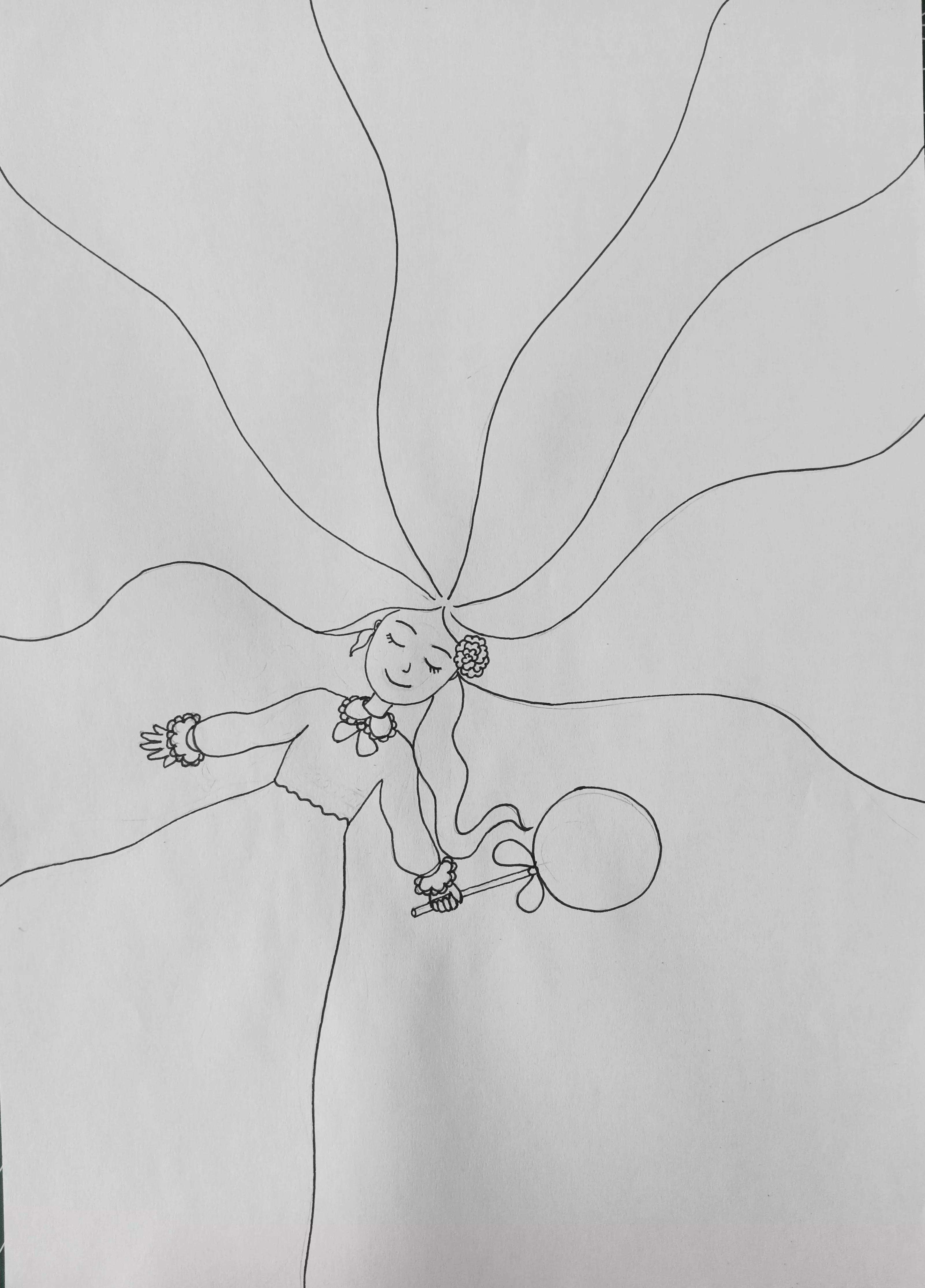 教你怎么画一个在吃棒棒糖的女孩,动漫棒棒糖绘画教程