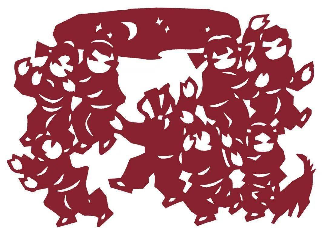 二十四节气立秋剪纸教学过程,二十四节气剪纸雪人手工