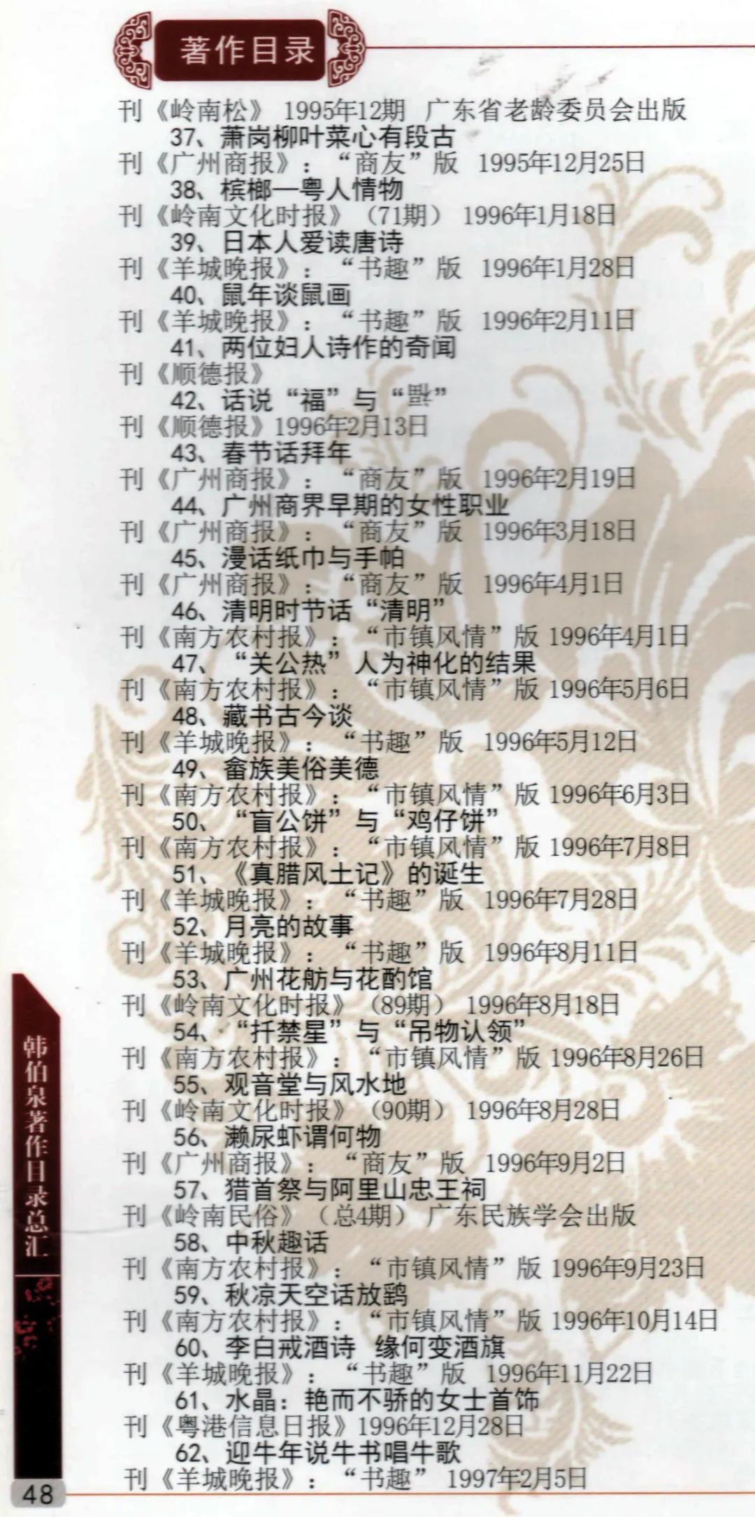 15-广东技术师范大学增城籍韩伯泉教授从教60周年专辑（2012年）