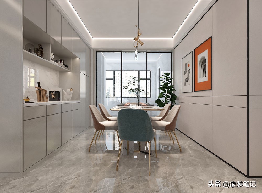 长沙现代轻奢装修风格130平高级感,90后小夫妻花8万元装修的现代风格