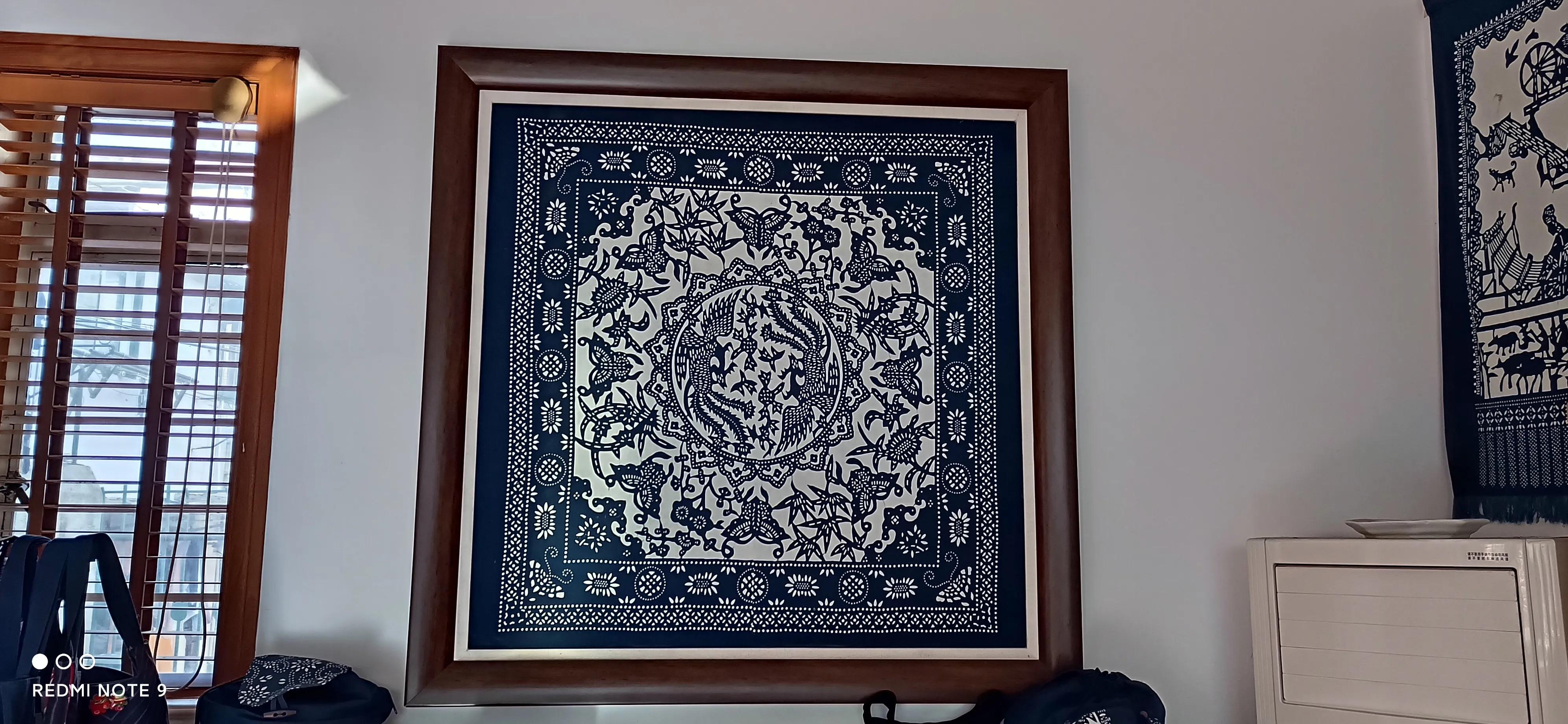 心系蓝印花布的日本籍老太太