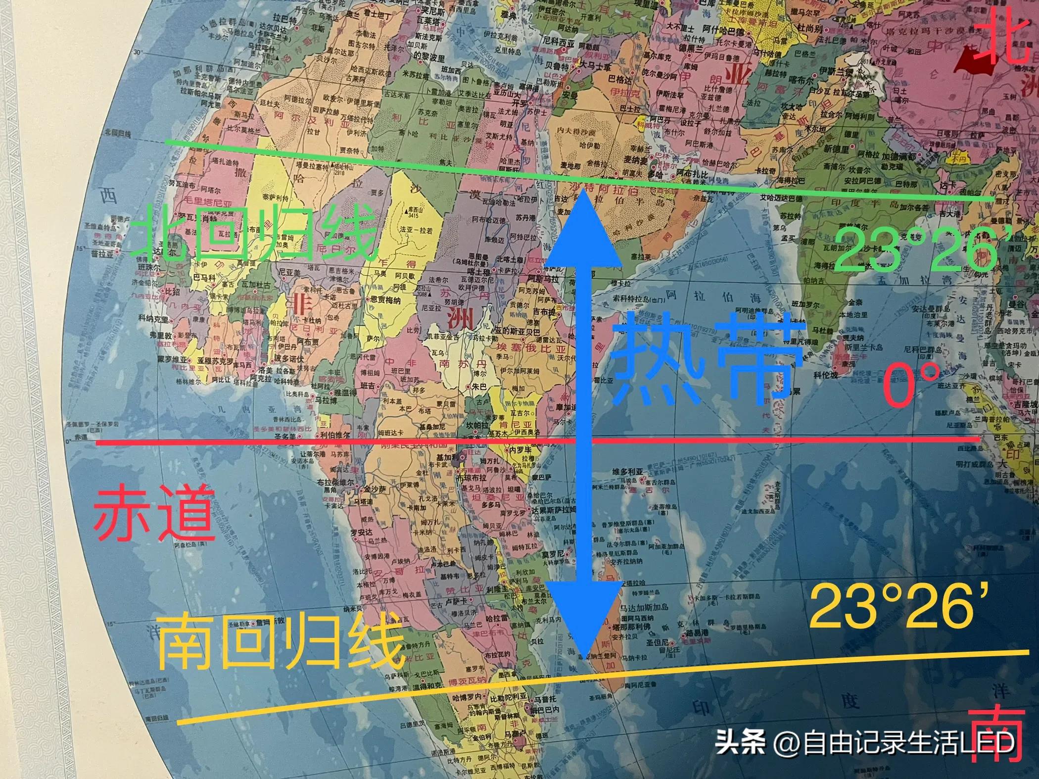 地球的五个温度带,地理地球温度带分布图