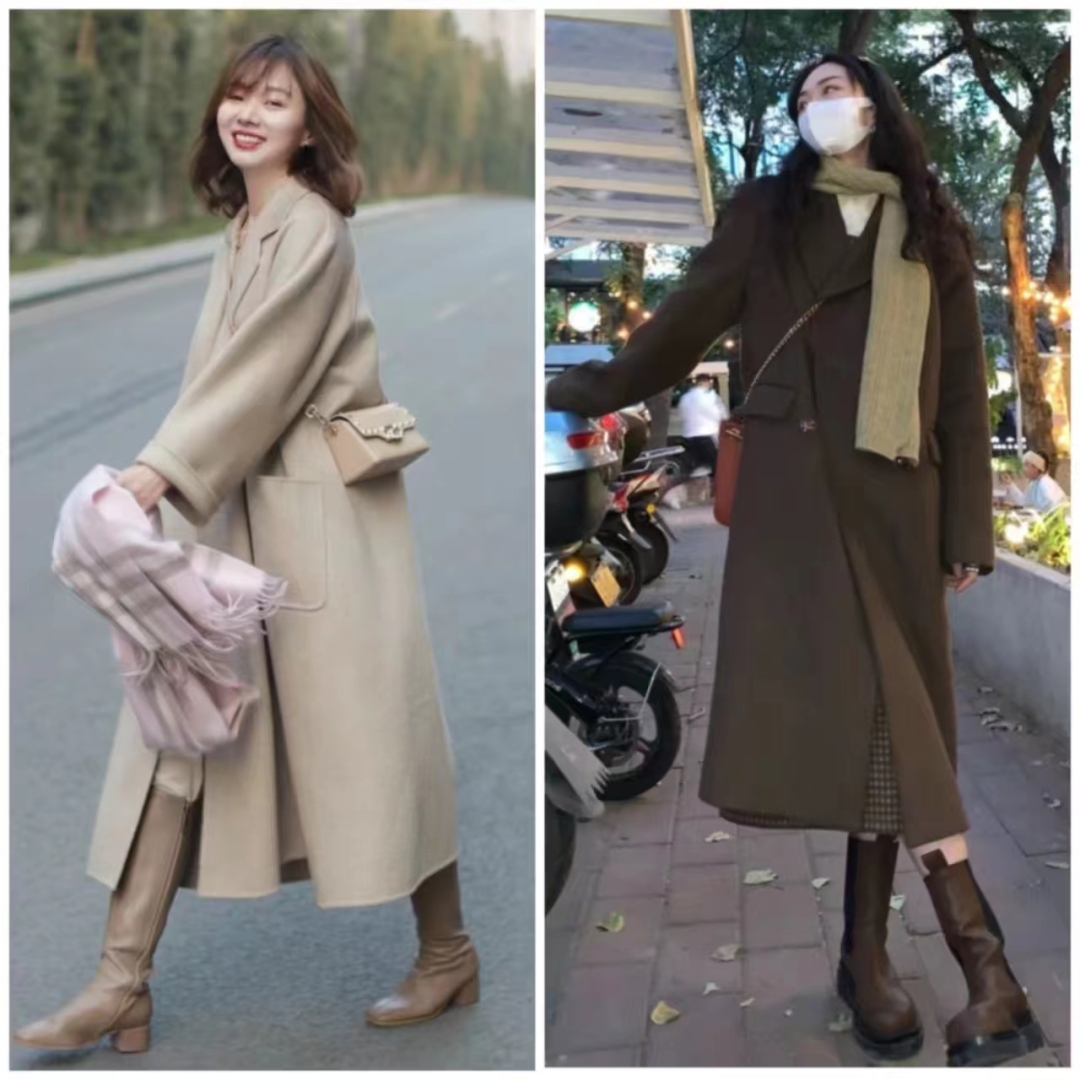 棕色的鞋子棕色大衣怎么搭配衣服,棕色大衣的穿搭技巧