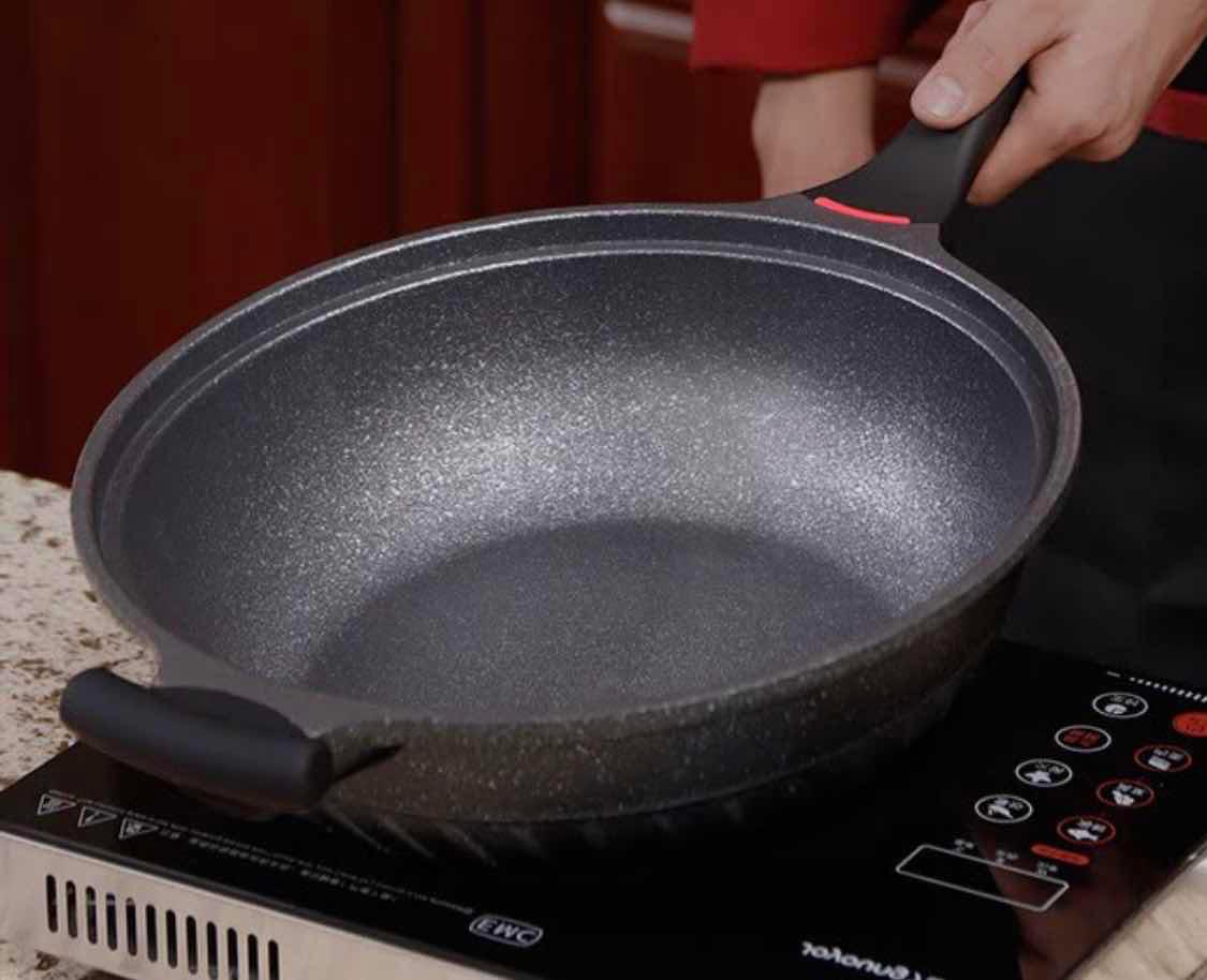 不粘锅铸铁锅,铸铁锅无涂层不粘锅炒锅