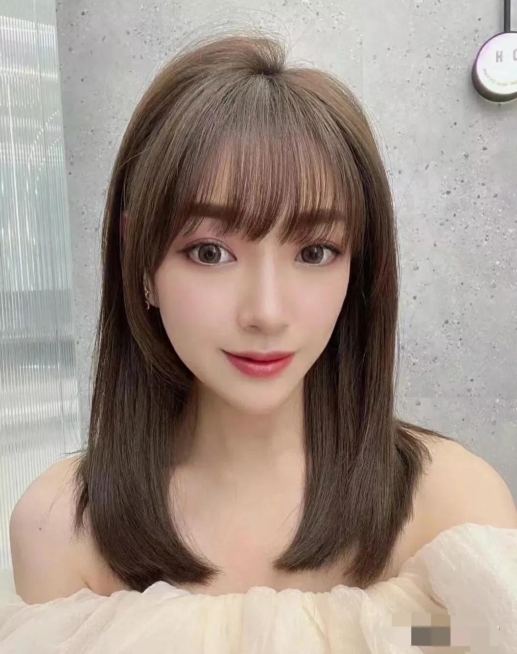 中长发高层次烫发中年人,高层次中长发发型烫发教程