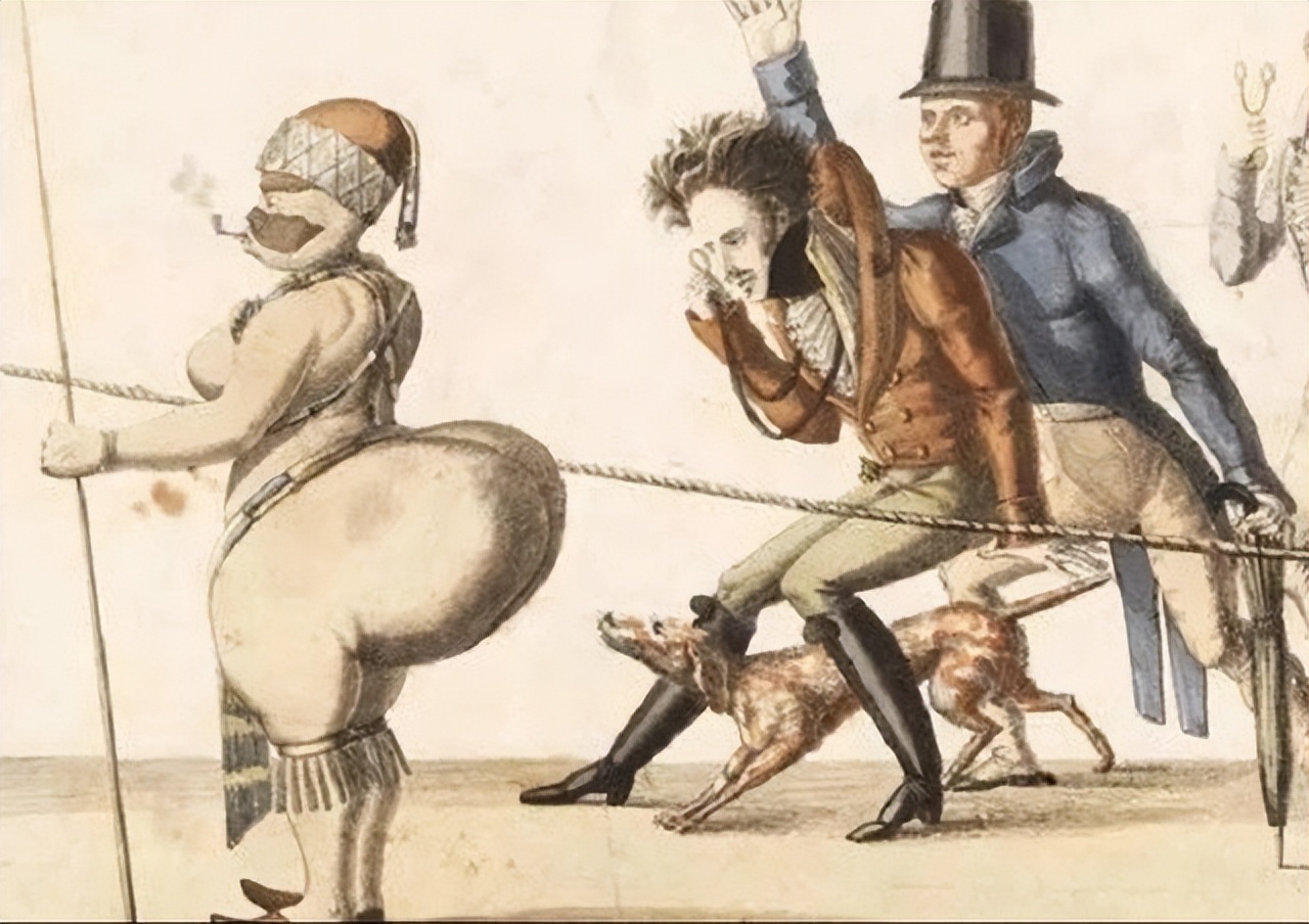 南非少女巴特曼照片,南非萨拉巴特曼标本