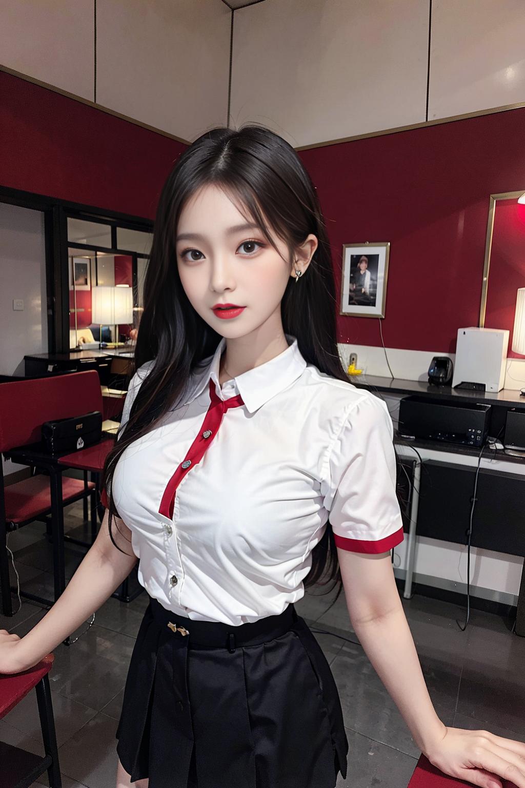 ai画百褶裙教程,ai绘画绝美服装