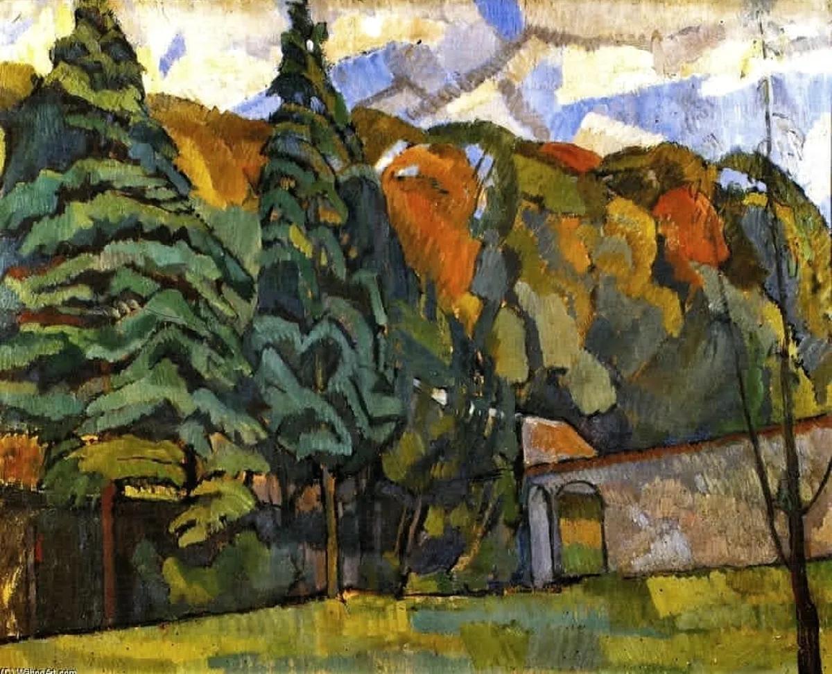 英国画家现代风景画绘画作品,法国印象派大师的风景画