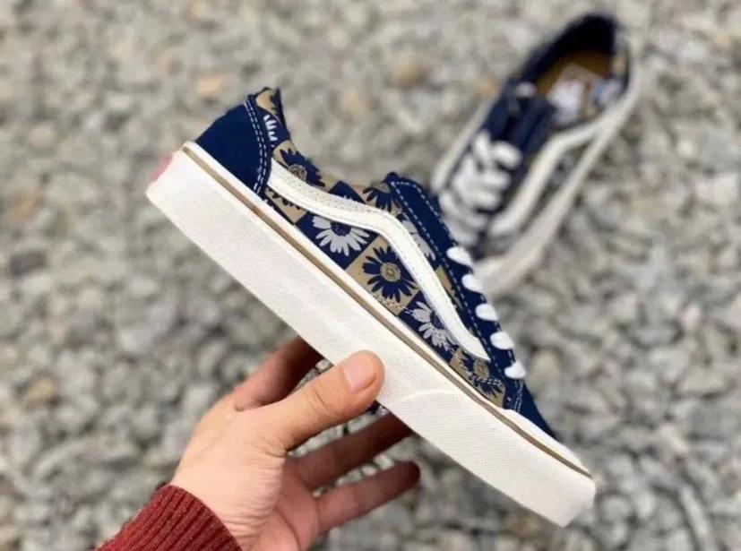 vans范斯情侣款拼色鞋,vans板鞋三只羊