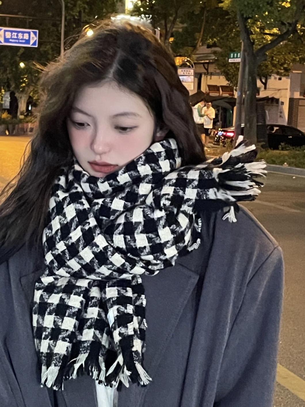 大衣围巾冬天最慵懒时髦的组合,大衣围巾入冬王炸组合