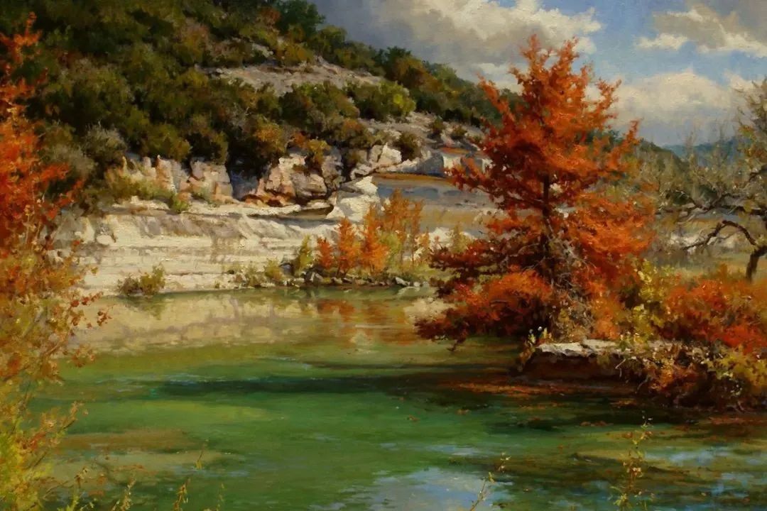 大师笔触生动的风景油画,视觉冲击力很强的风景油画图片