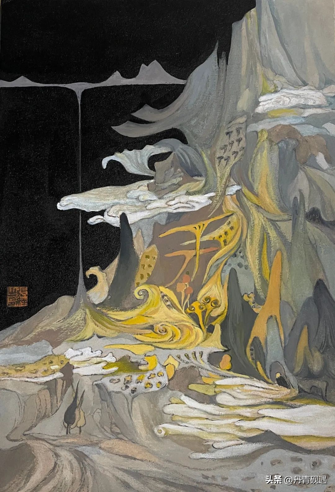 当代山水重彩画名家,张姝山水画