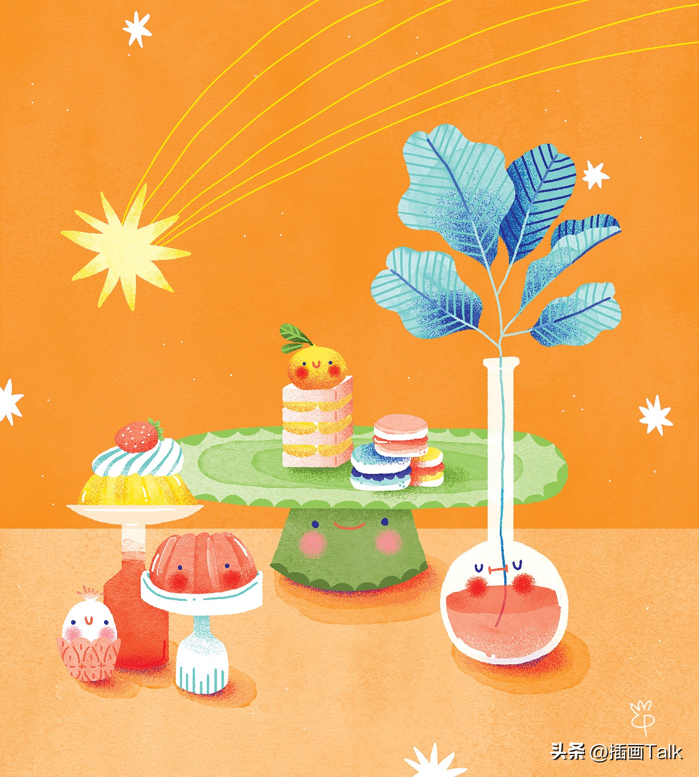 巴西插画大师手绘稿,巴西插画师gabriel图