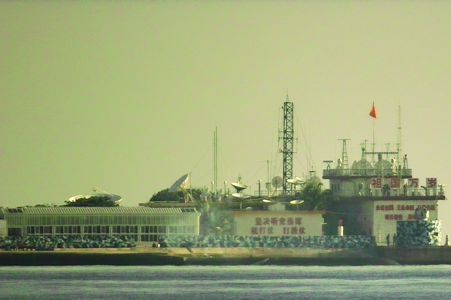 南沙东门礁全景图,南沙东门岛