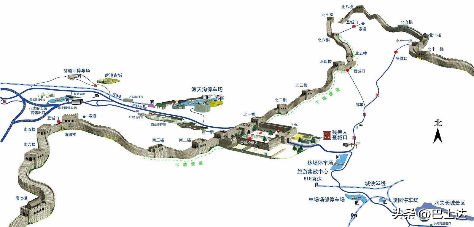 八达岭水关长城和八达岭长城区别,北京八达岭长城游玩攻略
