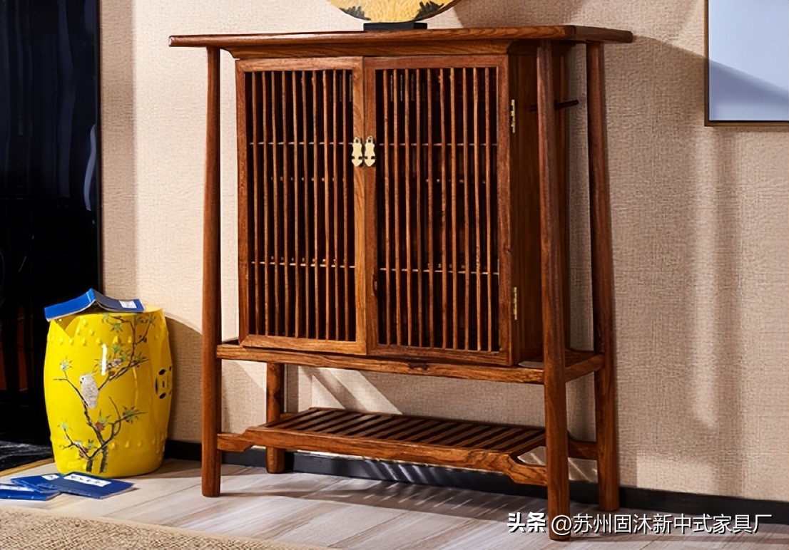 原木家具新中式空间,小户型全套原木家具风格