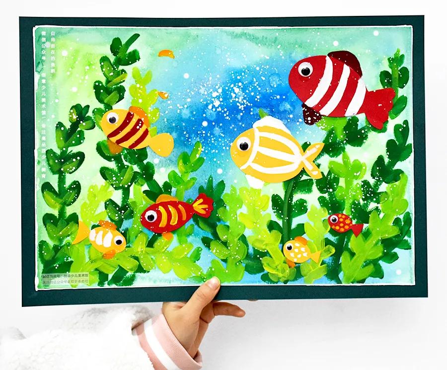 儿童画色彩技法教学目的,儿童画教程大全风景