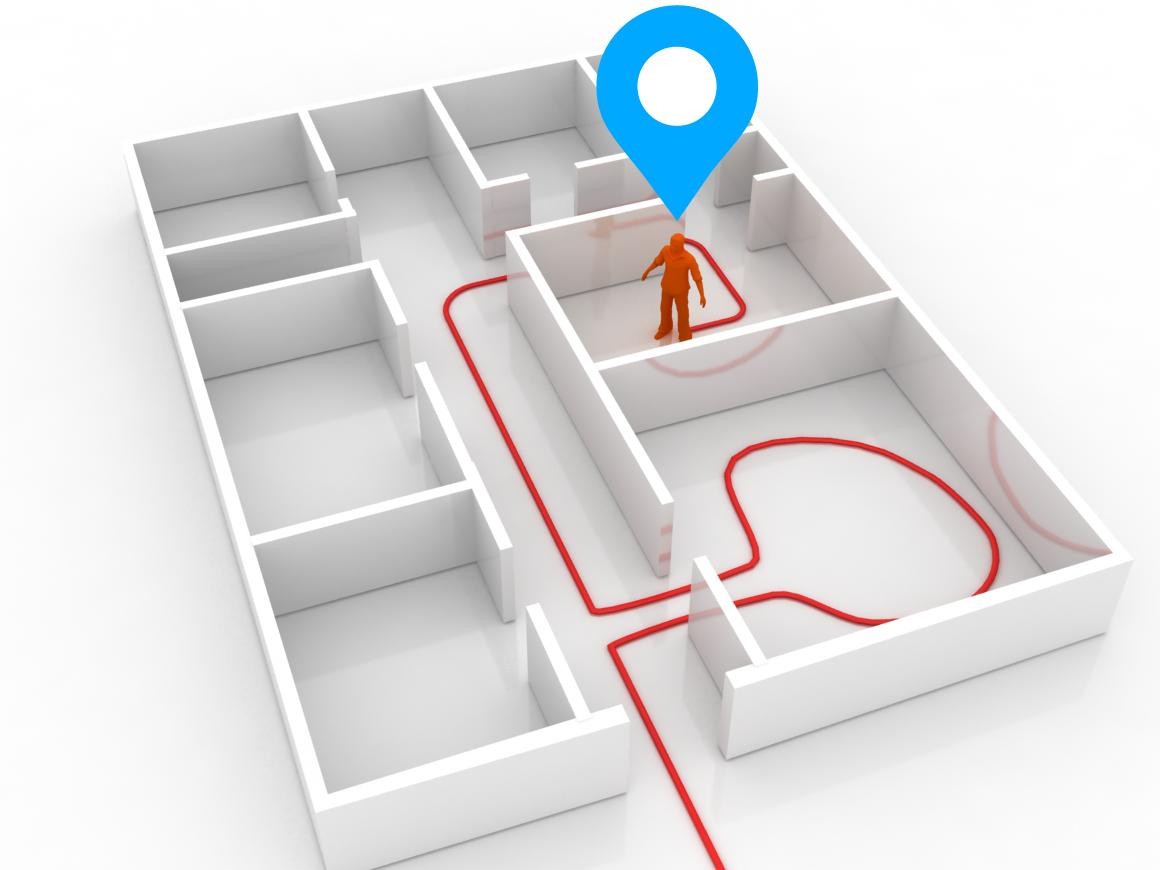 智能手机的内置传感器，可解决因建筑物遮挡导致室内定位难的问题