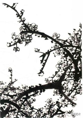 刘存惠梅花的各种画法,梅花基本画法