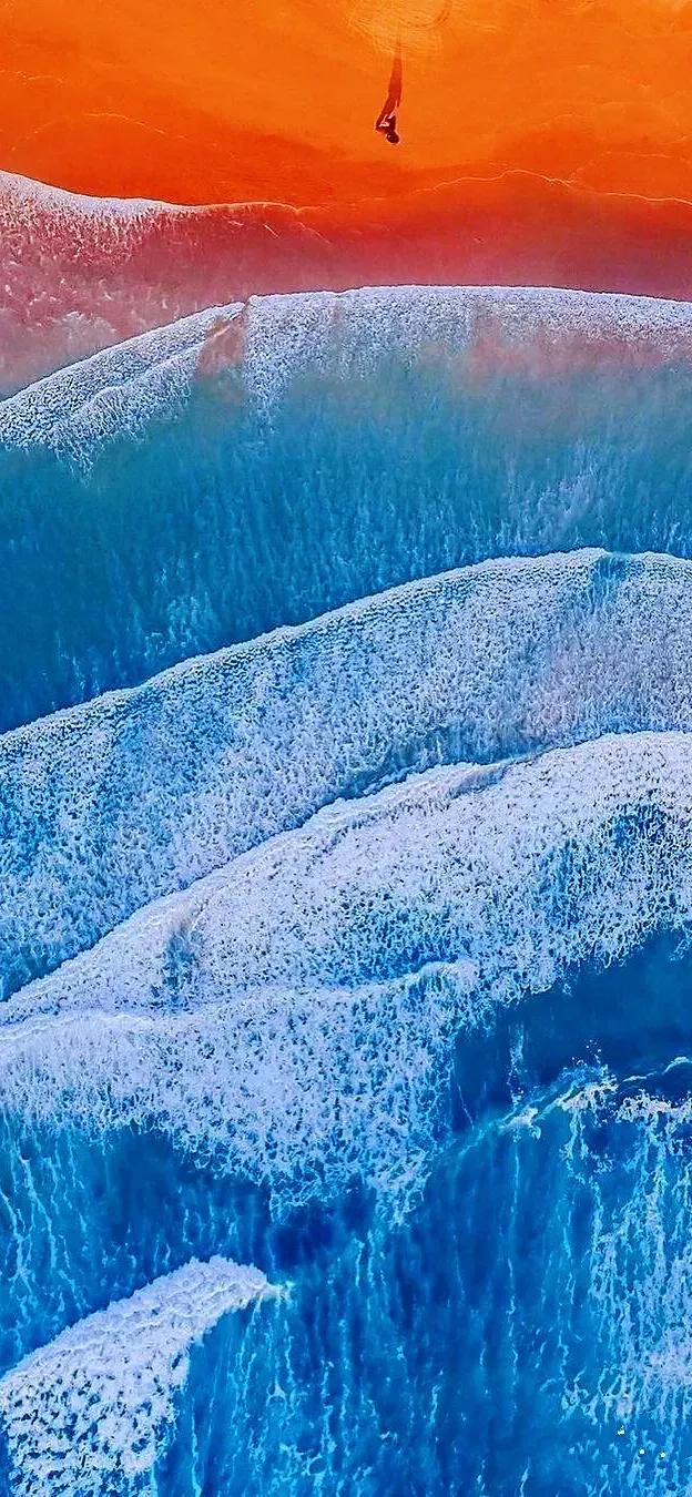 美丽的碧海蓝天壁纸,2018蓝色大海夏天壁纸