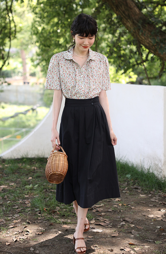 中袖春裙精致洋气又减龄,今年最流行什么样的春季套裙