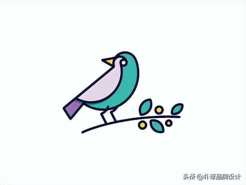 金鼠logo设计创意,麻雀图案logo设计理念