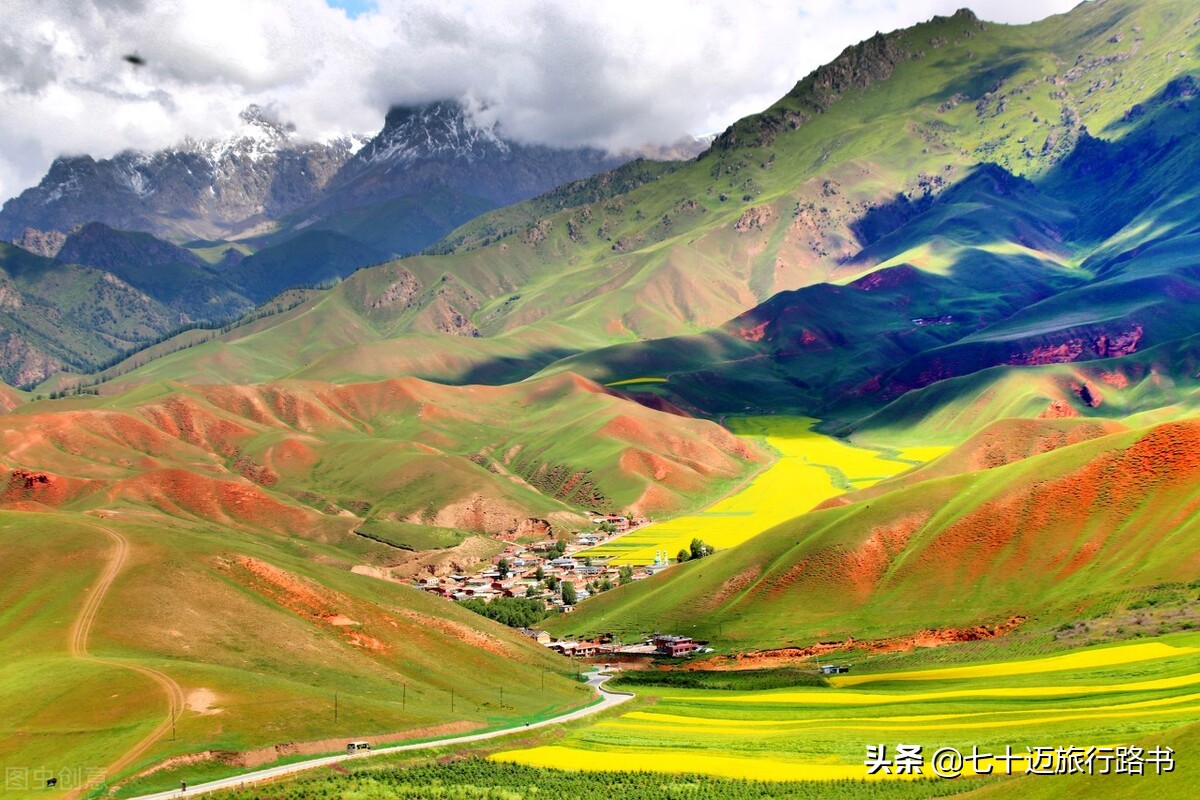 青海甘肃旅游地图全图详细,甘肃青甘环线攻略