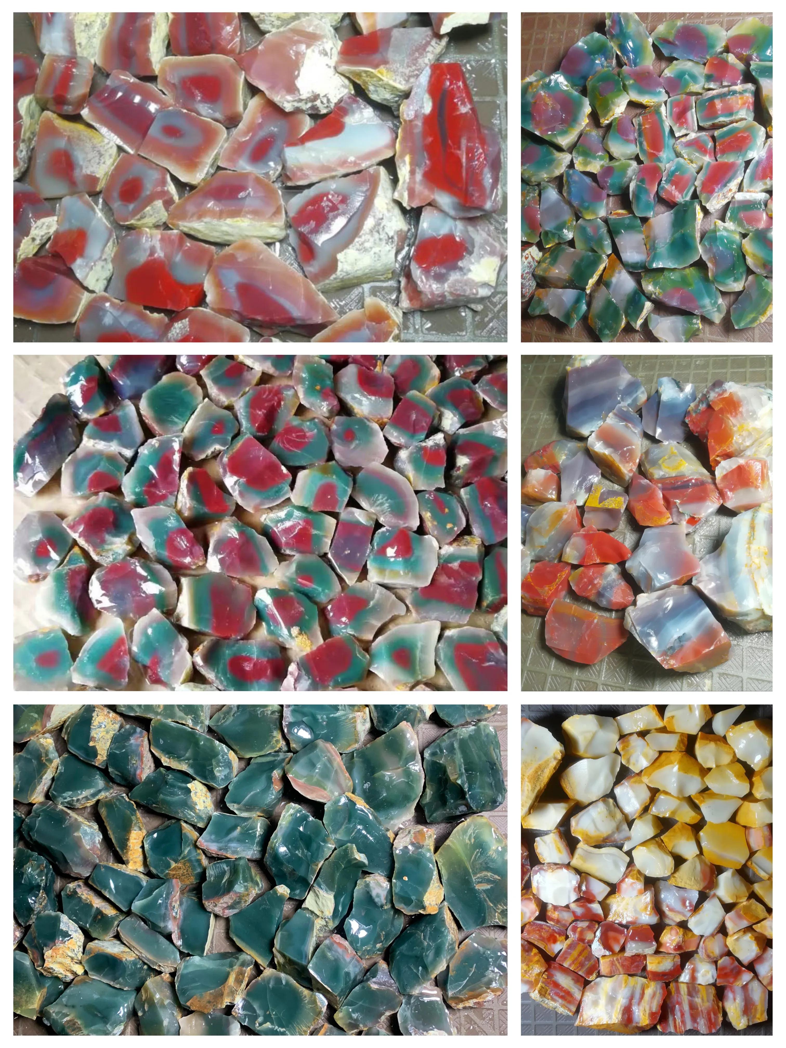 秦岭太白山霸王河玉石,秦岭大山的七彩玉石