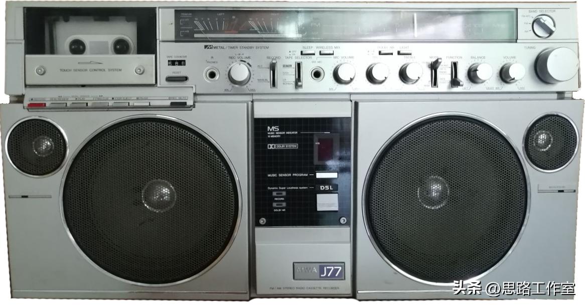 老式进口收录机大全,九十年代怀旧黑色双卡收录机