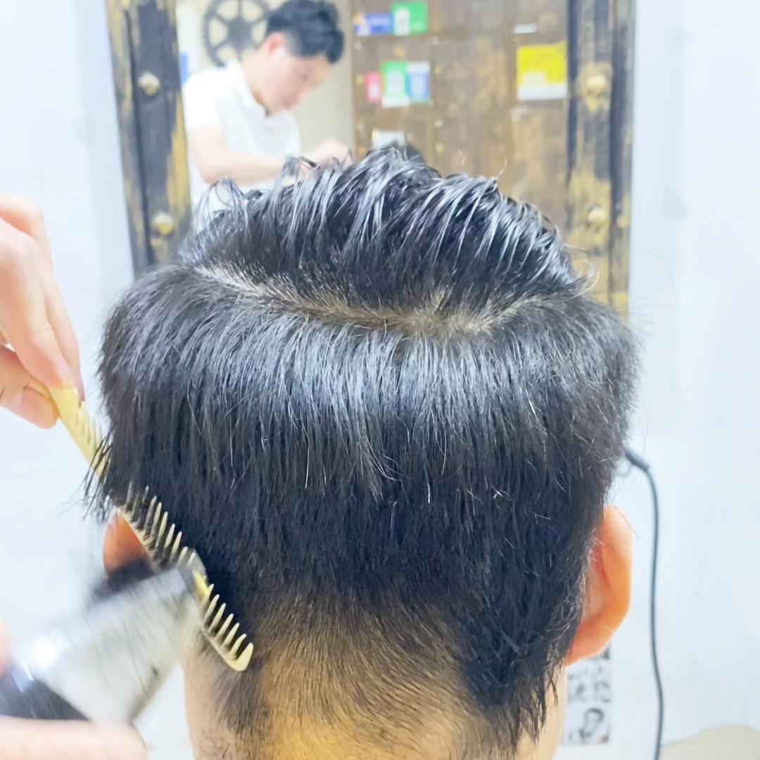 基础剪发教学女齐剪,后区推剪教程