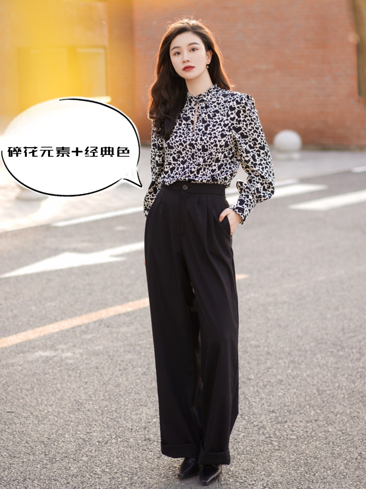 毛衣阔腿裤冬天这样穿才洋气,大毛衣阔腿裤才是秋冬最佳搭配