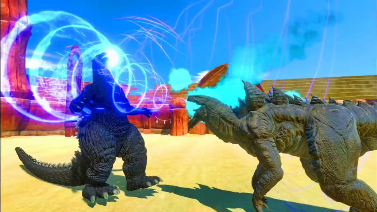 酷斯拉vs哥斯拉动画,哥斯拉大战人形哥斯拉